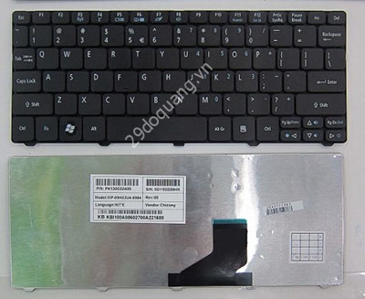 Bàn phím laptop Acer eMachines 350 355, Gateway LT21 LT22 LT23 LT25 LT27 LT28 LT32 LT40 – D255/532 ĐEN Bàn phím laptop Acer eMachines 350 355, Gateway LT21 LT22 LT23 LT25 LT27 LT28 LT32 LT40 – D255/532 ĐEN