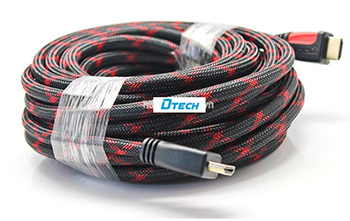 Cáp HDMI 20M 3D/1.4 DTECH DT-6620 Chính hãng Cáp HDMI 20M 3D/1.4 DTECH DT-6620 Chính hãng