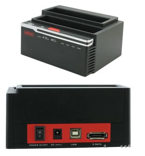 Docking ổ cứng Unitek Y-2041 USB 2.0/eSATA Dual SATA , sử dụng hdd 2,5 và 3,5 cổng kết nối USB và eSATA Docking ổ cứng Unitek Y-2041 USB 2.0/eSATA Dual SATA , sử dụng hdd 2,5 và 3,5 cổng kết nối USB và eSATA