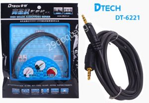 Cáp loa audio DTECH DT-6221 3M (2 đầu 3.5mm)