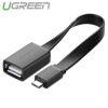 day-micro-usb-2-0-otg-dang-det-dai-10cm-ugreen-us126-10821-mau-den - ảnh nhỏ  1