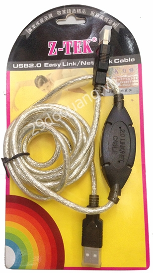 Cáp Link USB 2.0 ZTEK ZE540 ( Nối 2 PC với nhau ) Cáp Link USB 2.0 ZTEK ZE540 ( Nối 2 PC với nhau )