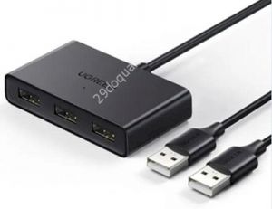Bộ chuyển mạch và chia cổng usb 2 vào 3 ra chuẩn 2.0 có thêm chức năng copy file Ugreen 10935