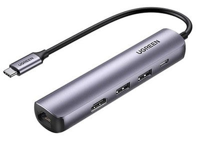 Thiết bị mở rộng USB Type-C to HDMI 4k@60Hz/ USB 3.0/ Lan Gigabit/ PD 100W Ugreen 10919 Chính Hãng