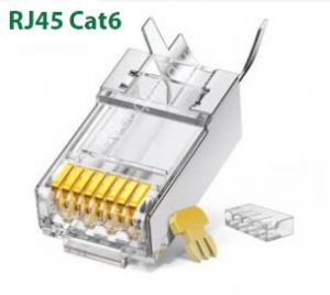 Đầu bấm mạng mạ vàng dày 50U RJ45 UGREEN NW178 20893 đầu nối hai mảnh cao cấp 8P8C Cat6
